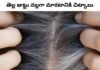 How to prevent white hair : తెల్ల జుట్టు నల్లగా మారటానికి చిట్కాలు How to prevent white hair