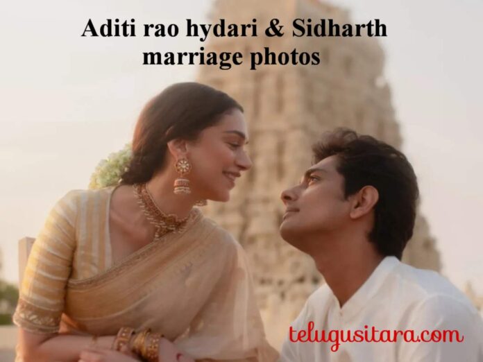Aditi rao hydari and sidharth marriage photos