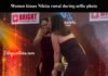 Women kisses nikita rawal during selfie goes viral on internet Women kisses Nikita rawal during selfie